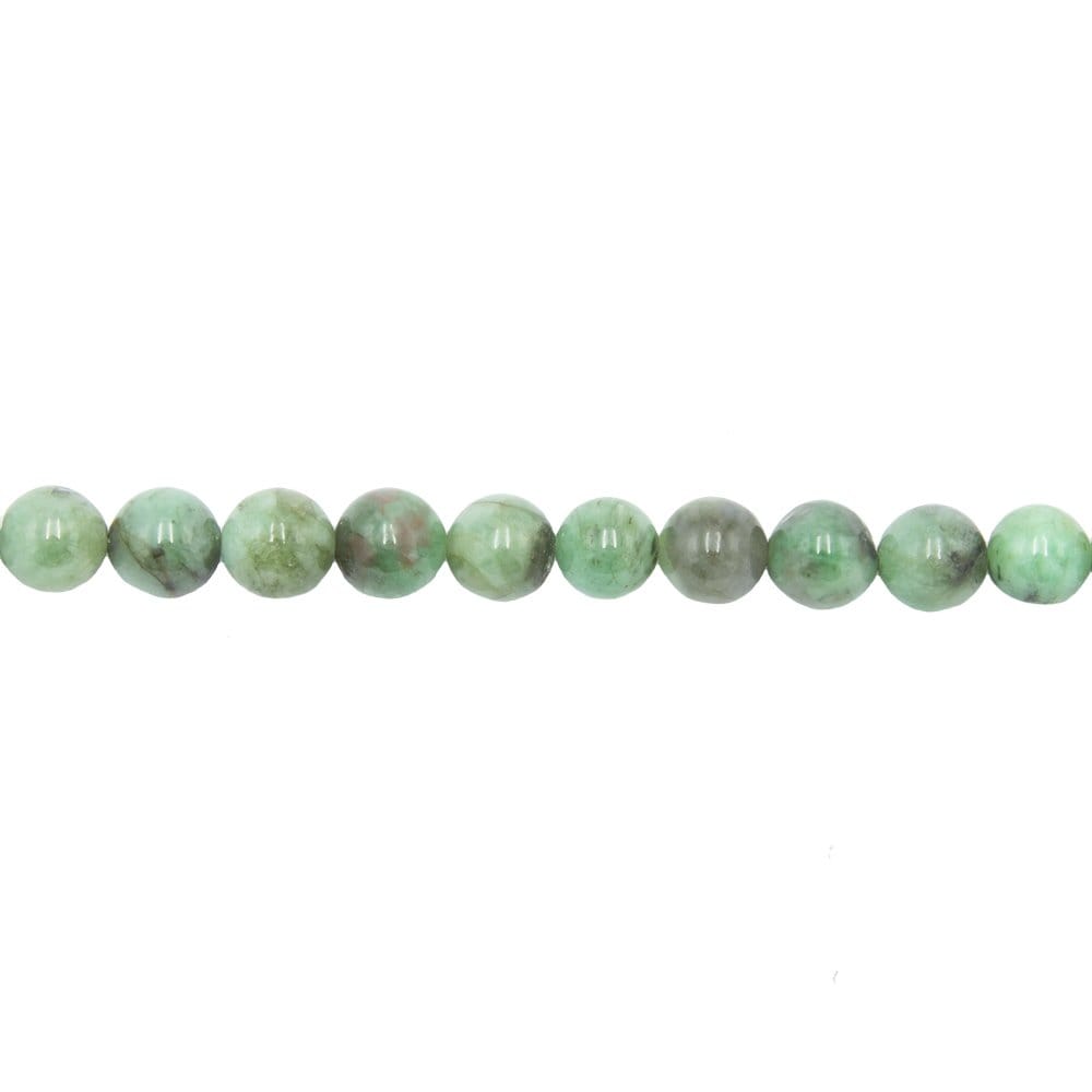 Filo di perle di smeraldo – Perle sferiche da 8 mm