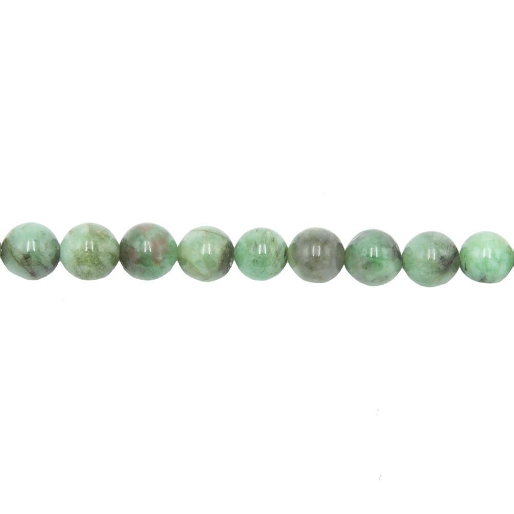 Filo di perle di smeraldo – Perle sferiche da 10 mm