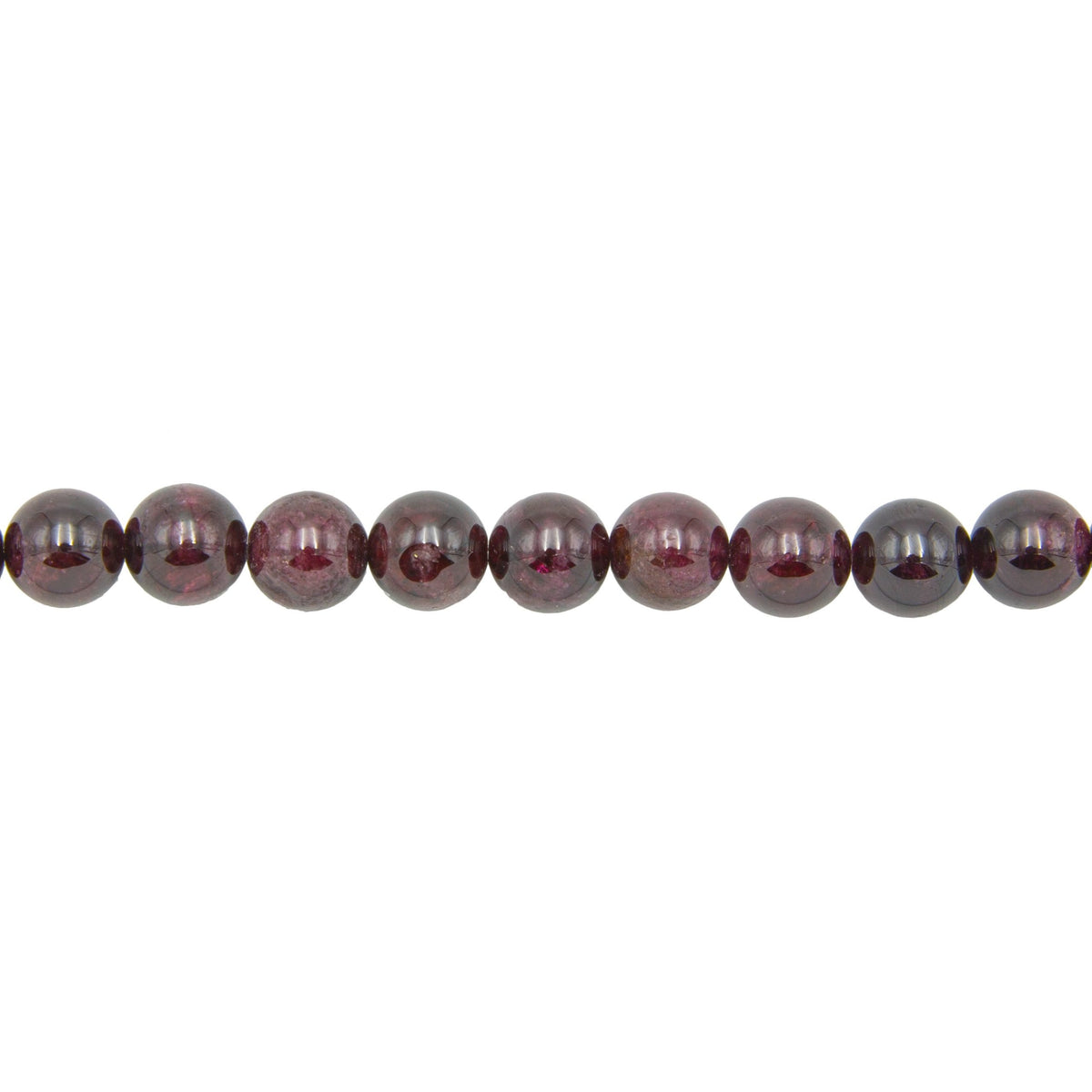 Filo di perle di granato rosso – Perle sferiche da 10 mm