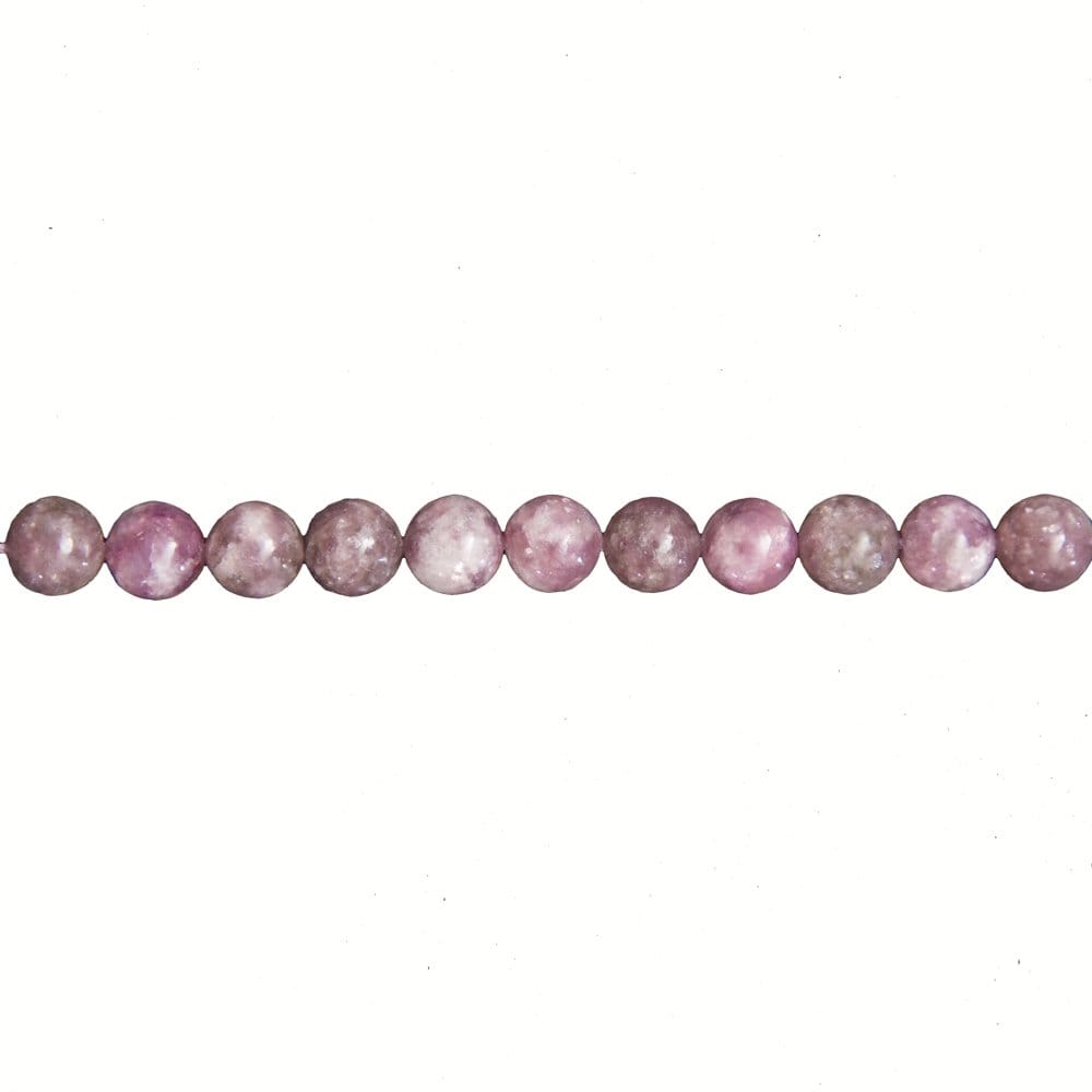 Filo di perle di rubellite – Perle sferiche da 6 mm