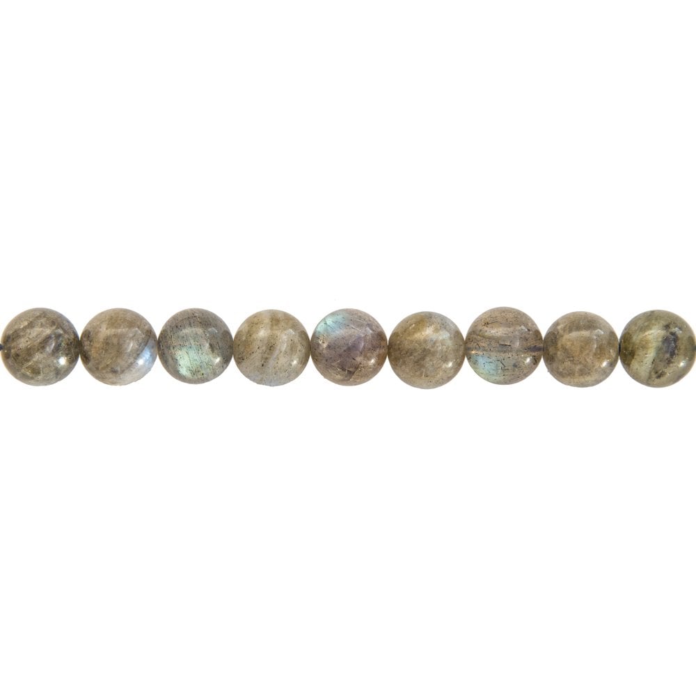 Filo di perle di spettrolite – Perle sferiche da 10 mm