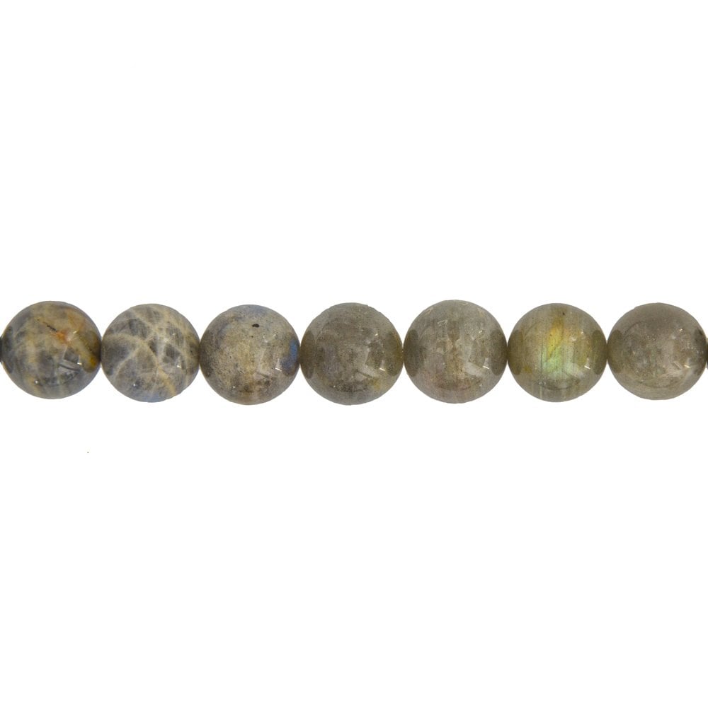 Filo di perle di spettrolite – Perle sferiche da 14 mm