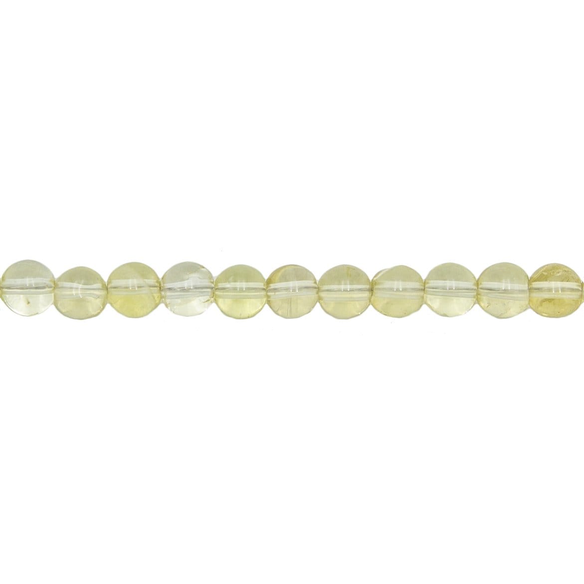 Filo di perle di topazio limone – Perle sferiche da 6 mm