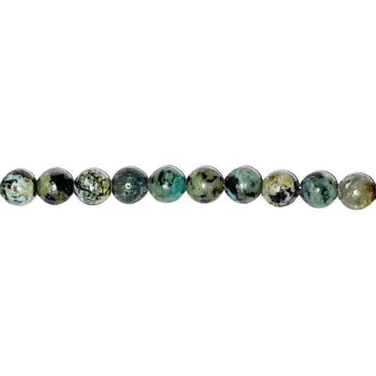 Filo di perle di turchese d'Africa – Perle sferiche 8 mm