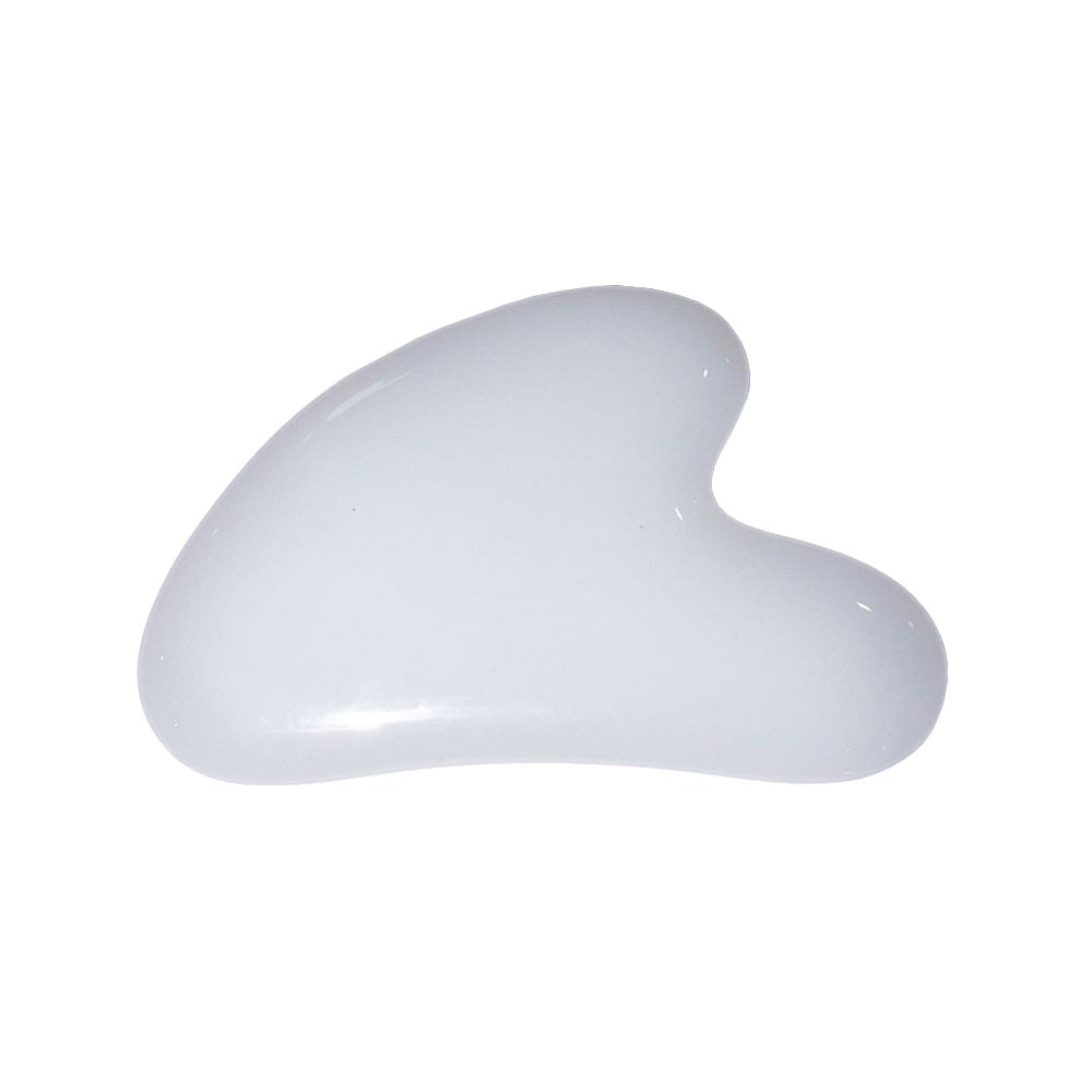 Gua Sha in giada bianca