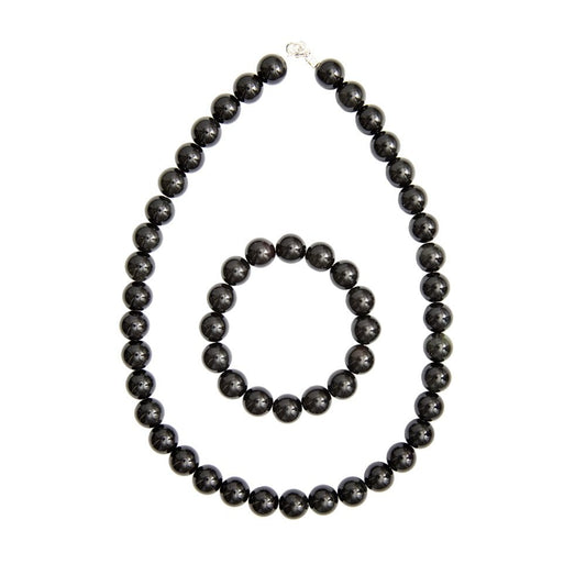Parure in onice – Perle sferiche da 12 mm