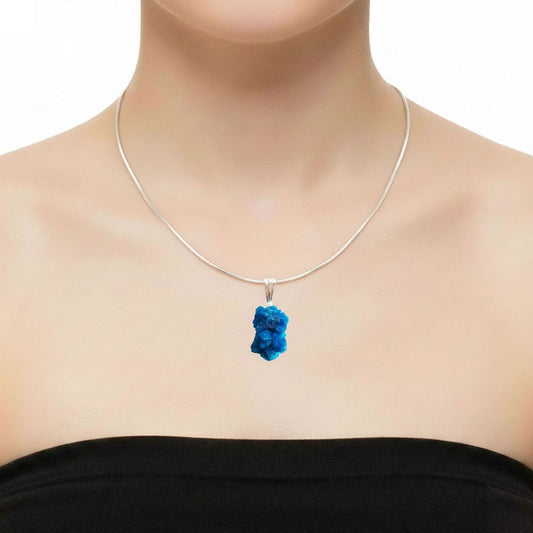 Ciondolo in cavansite – Pietra grezza