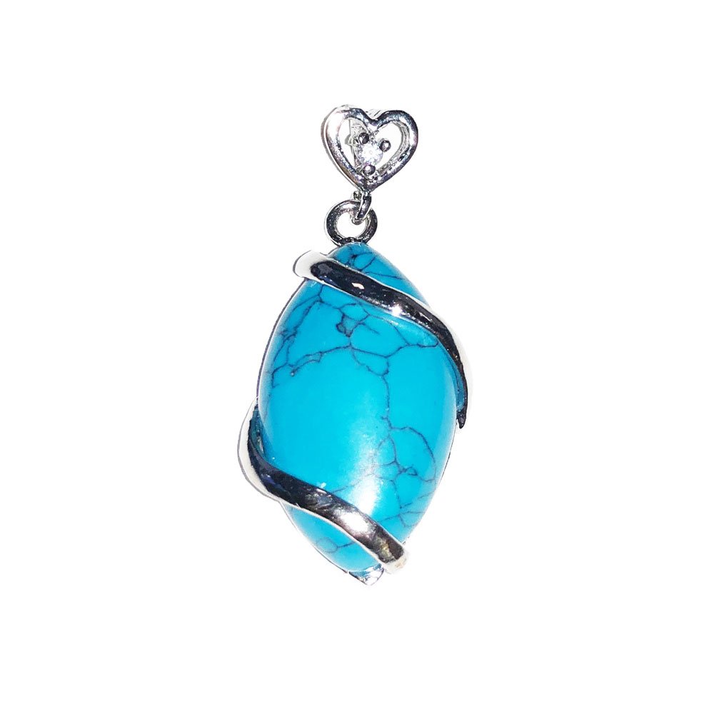 Ciondolo in Howlite Blu – Occhio di cavallo