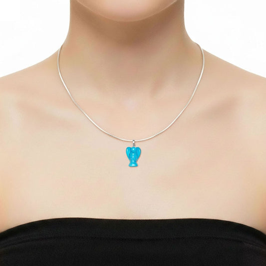 Ciondolo in howlite blu – Angioletto