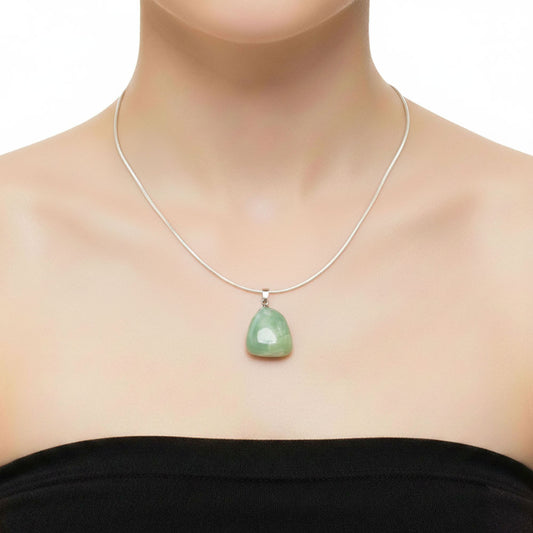 Ciondolo in giada verde – Pietra burattata