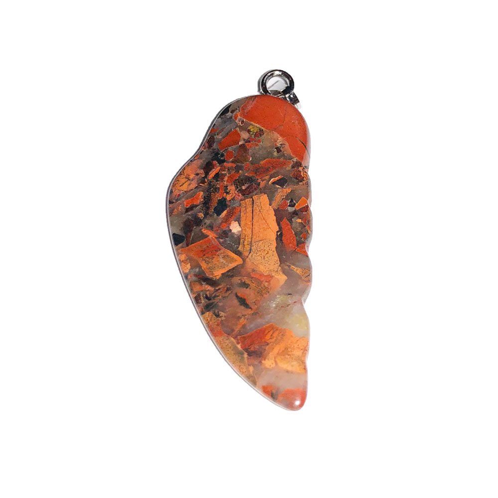 Ciondolo in Diaspro brecciato – Ala d'angelo