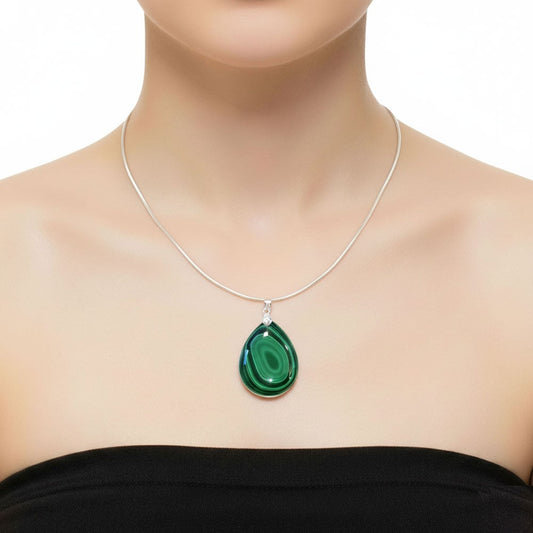 Ciondolo in malachite – Goccia