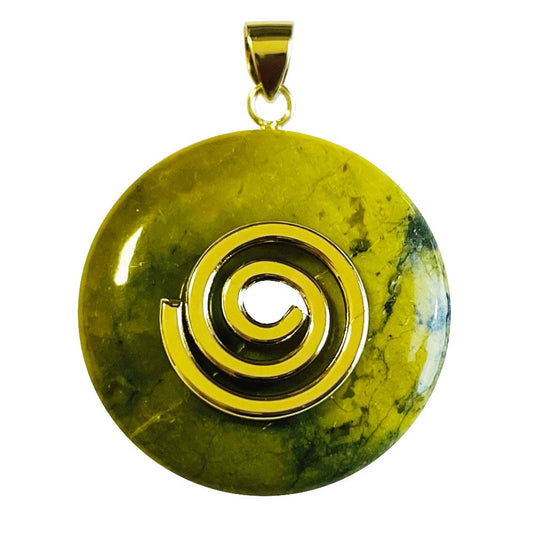 Ciondolo in serpentina – Pi cinese 30 mm