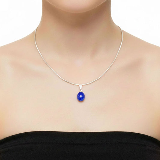 Ciondolo in tanzanite – Pietra piatta
