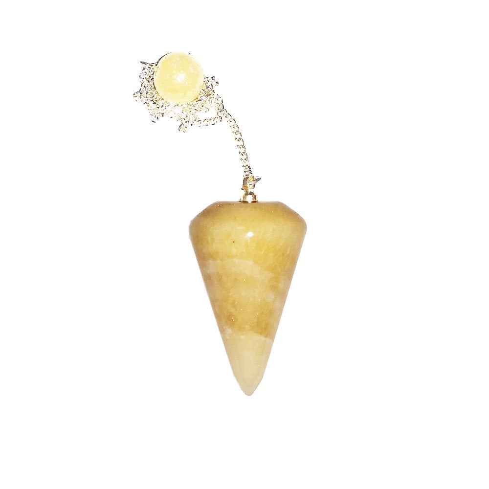 Pendolo in calcite arancione – Cono