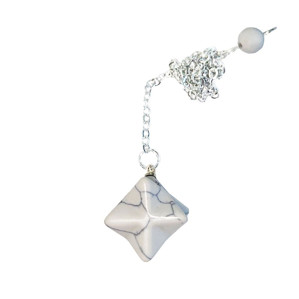 Pendolo in howlite – Merkaba