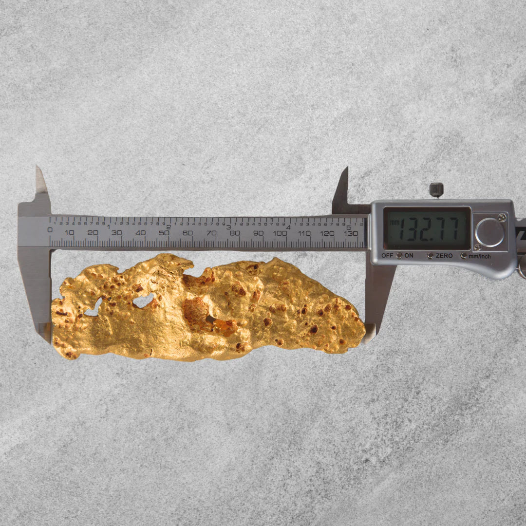 Pepite d'oro – 13.2 cm x 4.5 cm x 2 cm – 480.87 g