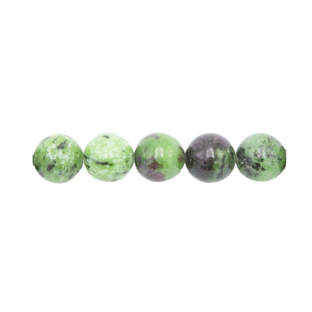 Perla di rubino su zoisite – 8 mm