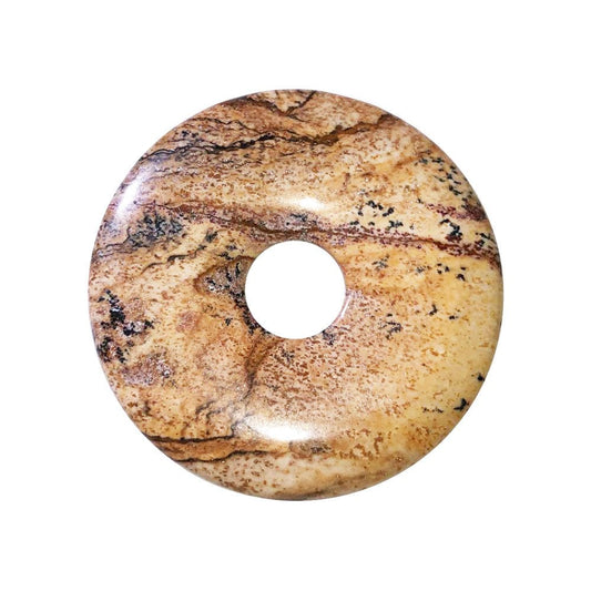 Pi cinese in diaspro paesaggistico – 40 mm