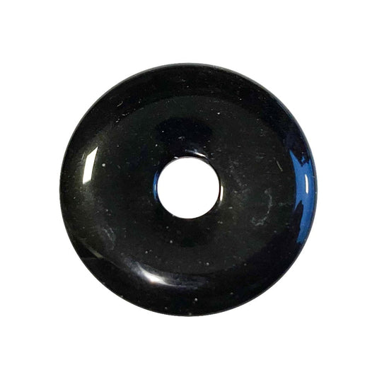 Pi cinese in ossidiana argentata – 40 mm