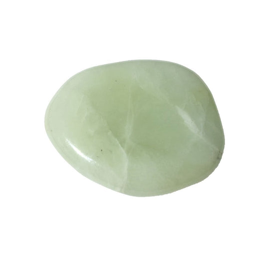 Pietre piatte singole di giada verde