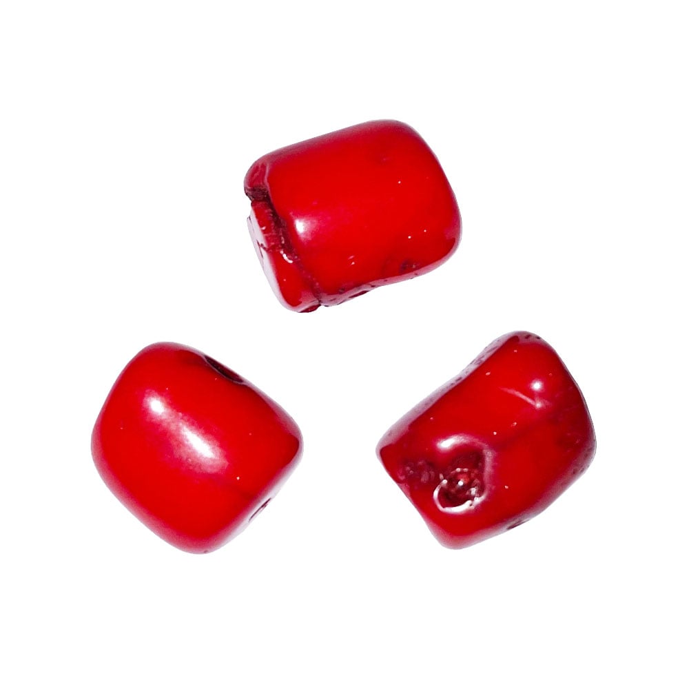 Pietra burattata di corallo rosso