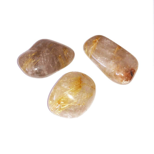 Pietre burattate 1 kg di quarzo rutilato