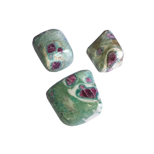Pietre burattate 1 kg di rubino su fuchsite