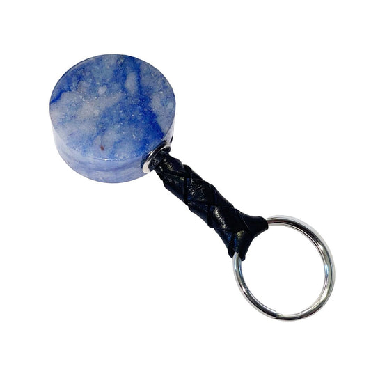 Portachiavi in quarzo blu – Disque