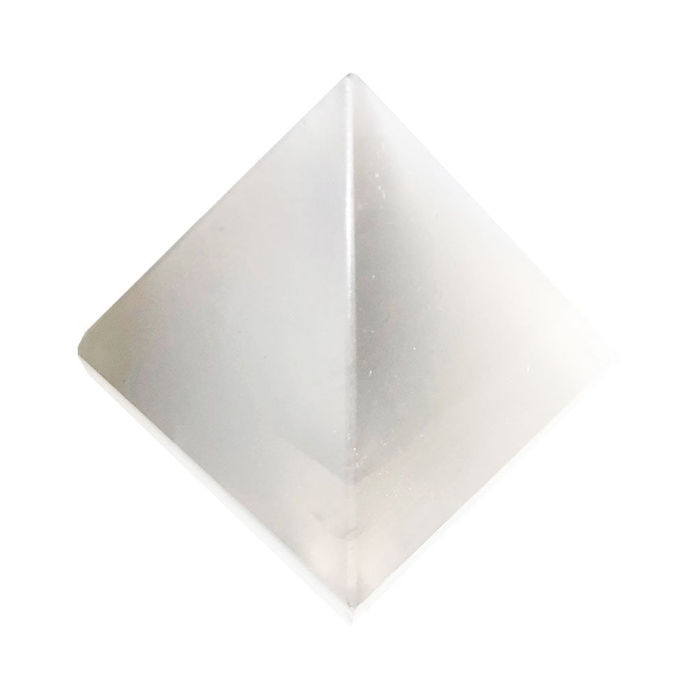 Piramide in selenite – da 50 a 60 mm