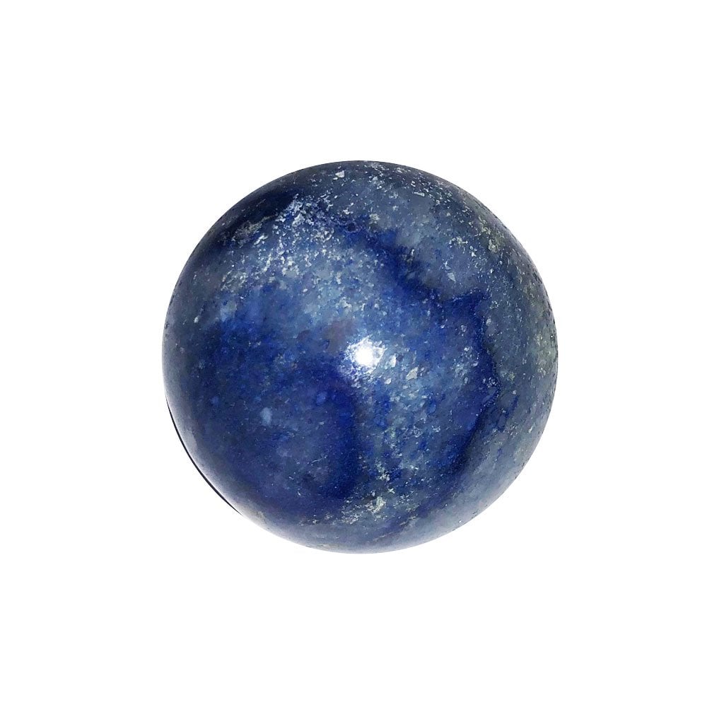 Sfera di quarzo blu – 40 mm