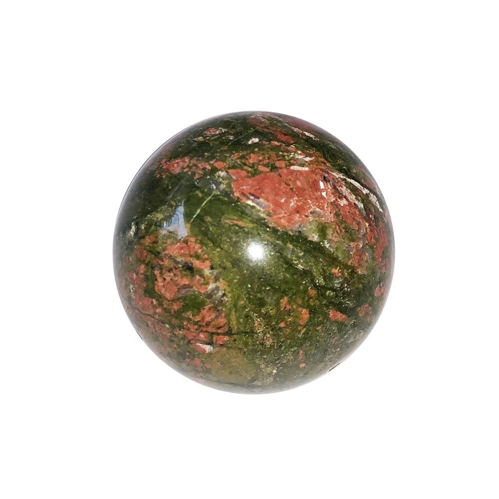 Sfera di unakite – 40 mm