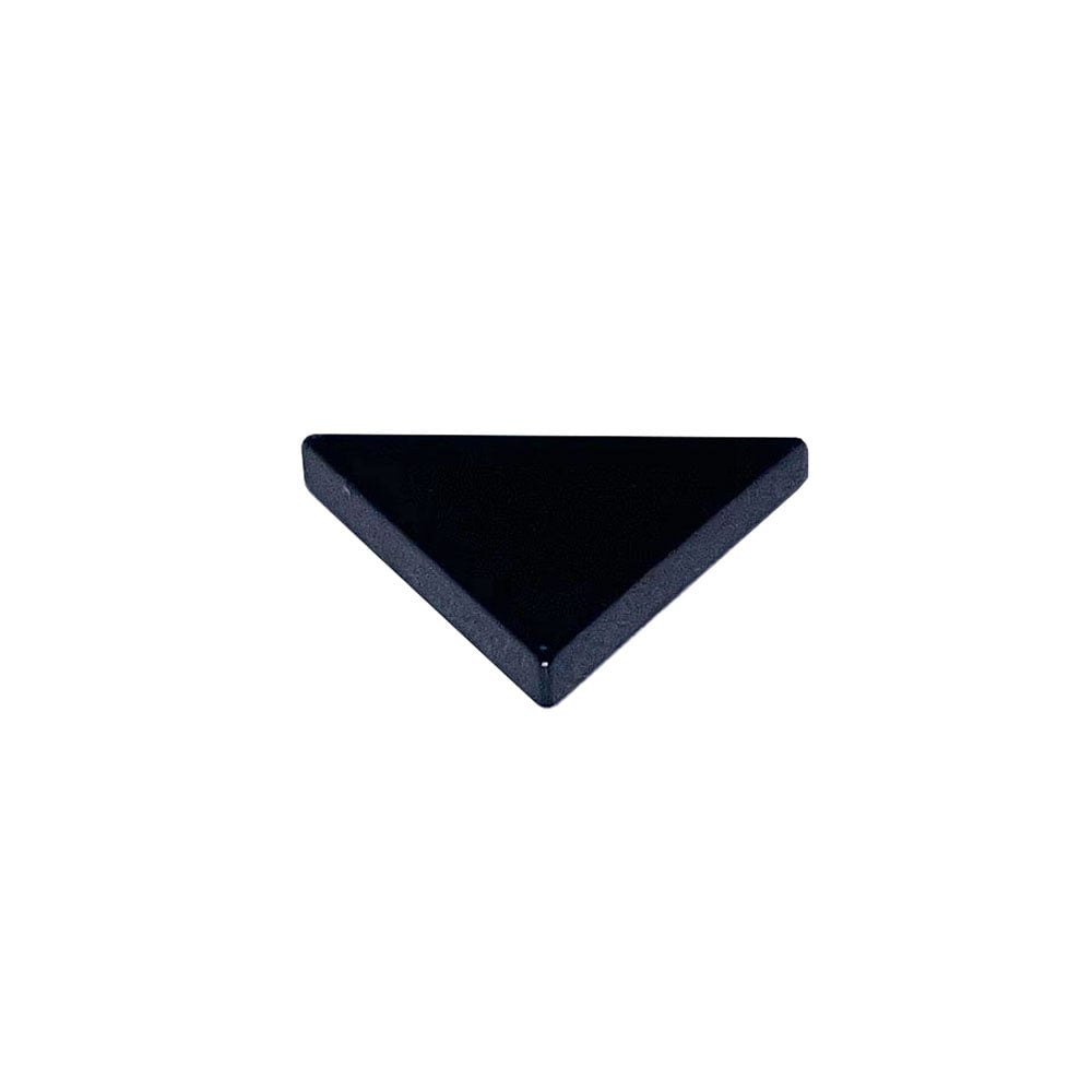 Accessori in tormalina nera – pietra triangulaire polie – 1.6 cm
