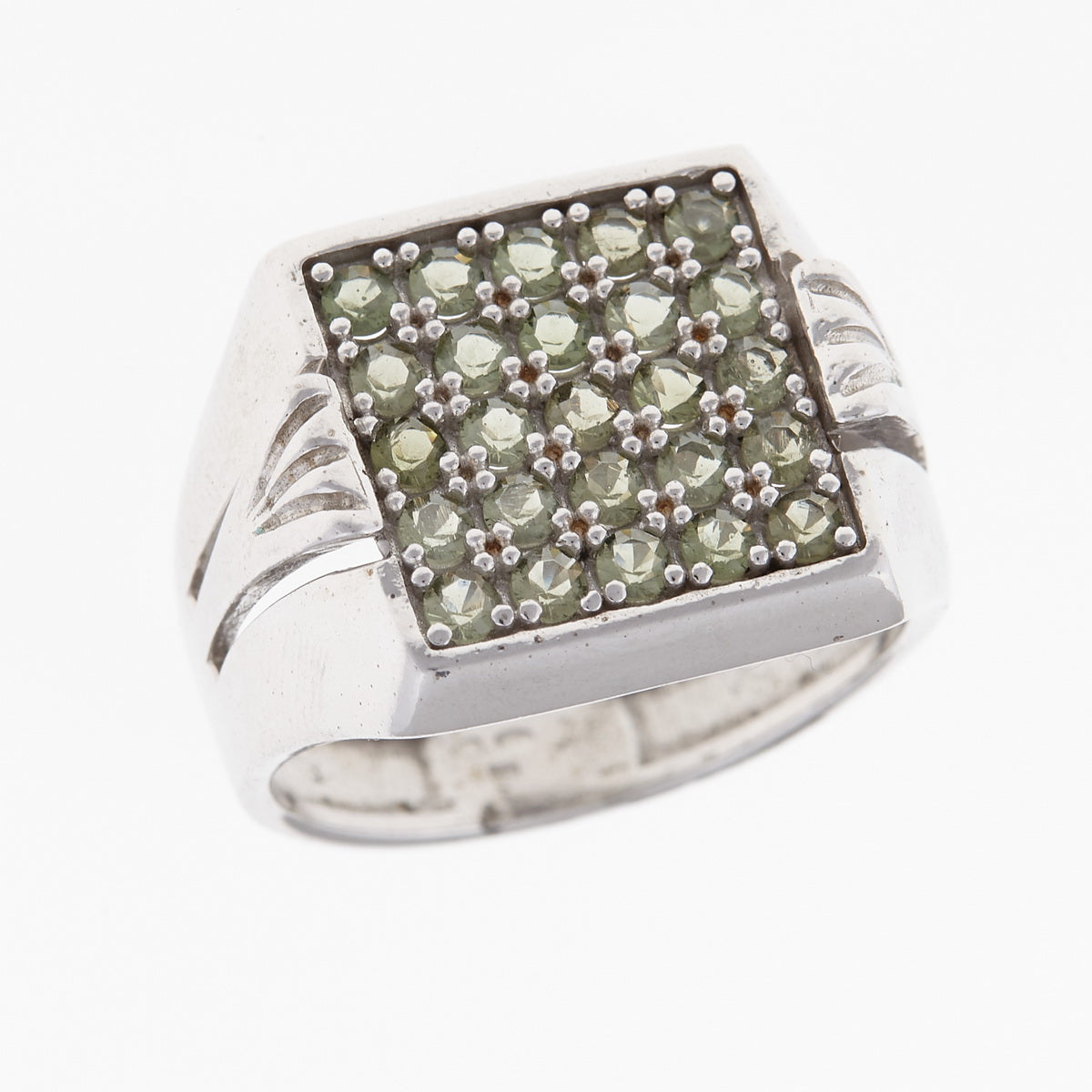 Anello da uomo in Argento con Moldaviti 3100 Codice catalogo: AGV3100