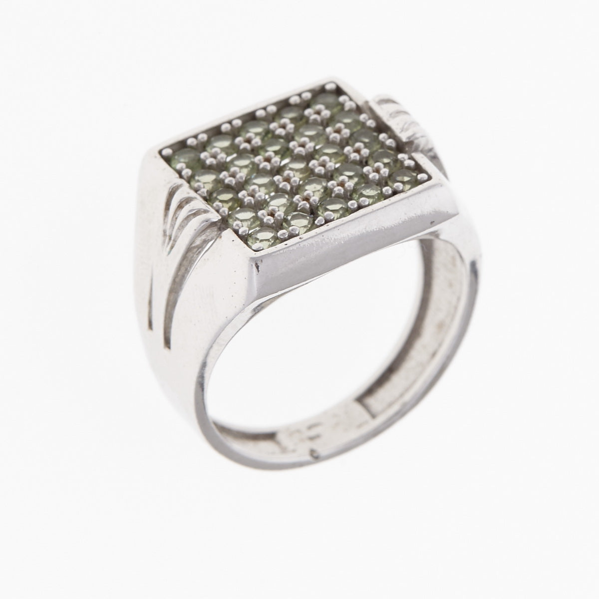 Anello da uomo in Argento con Moldaviti 3100 Codice catalogo: AGV3100