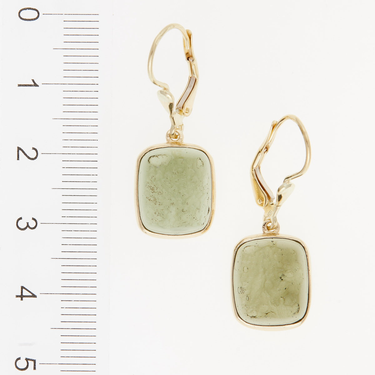 Orecchini d'oro con Moldaviti 150