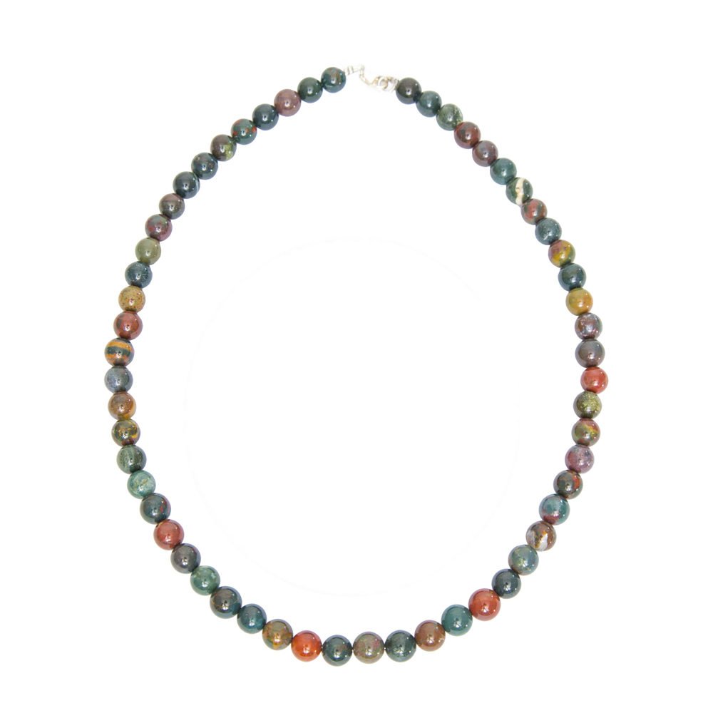 Collana di Diaspro Eliotropio – Pietre sferiche