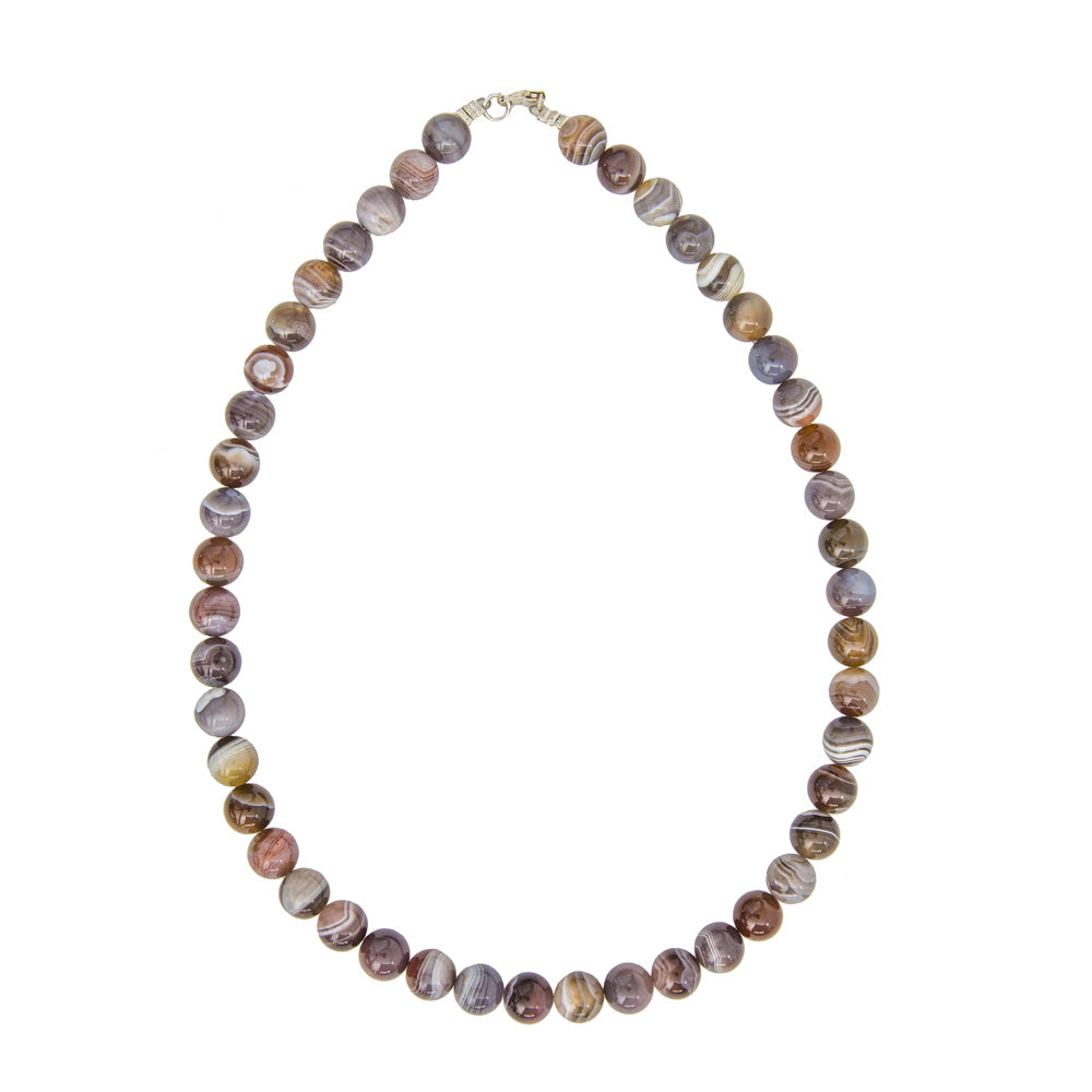 Collana in Agata del Botswana – Pietre sferiche