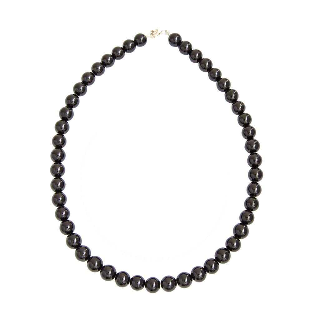 Collana in Agata Nera – Pietre sferiche