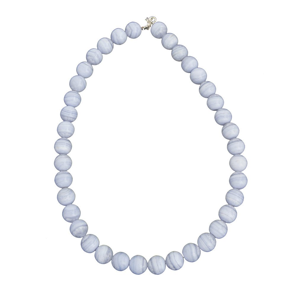 Collana di Calcedonio – Pietre sferiche