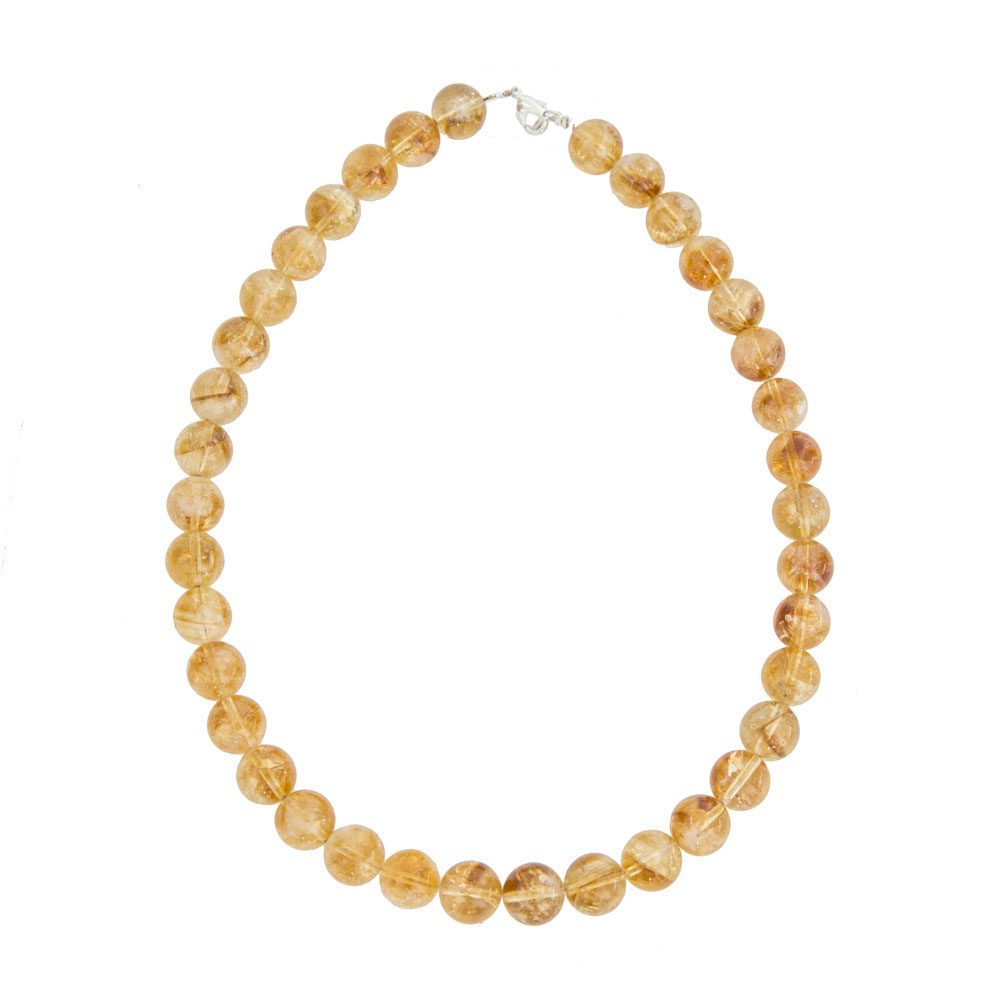Collana con Citrino – Pietre Sferiche