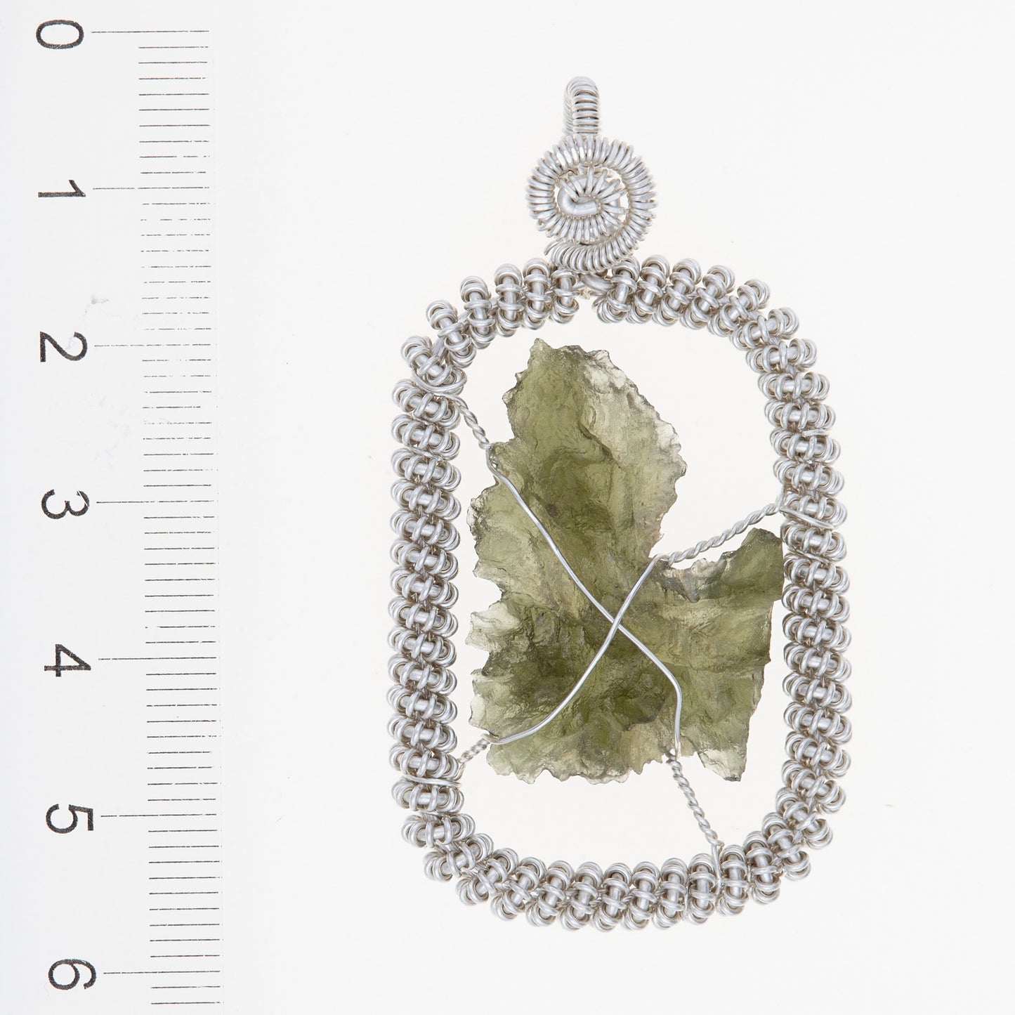 Parure in argento con Moldaviti 5965