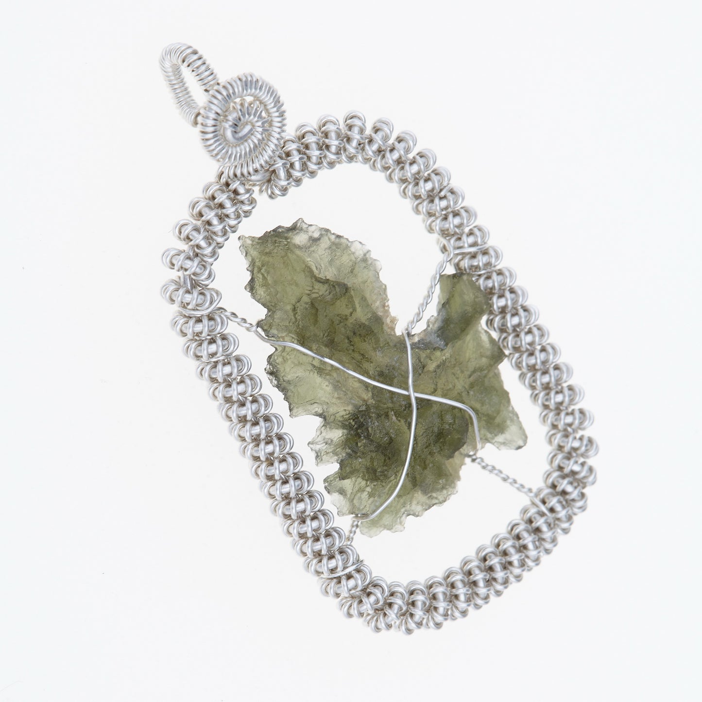 Parure in argento con Moldaviti 5965