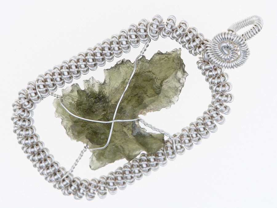 Parure in argento con Moldaviti 5965