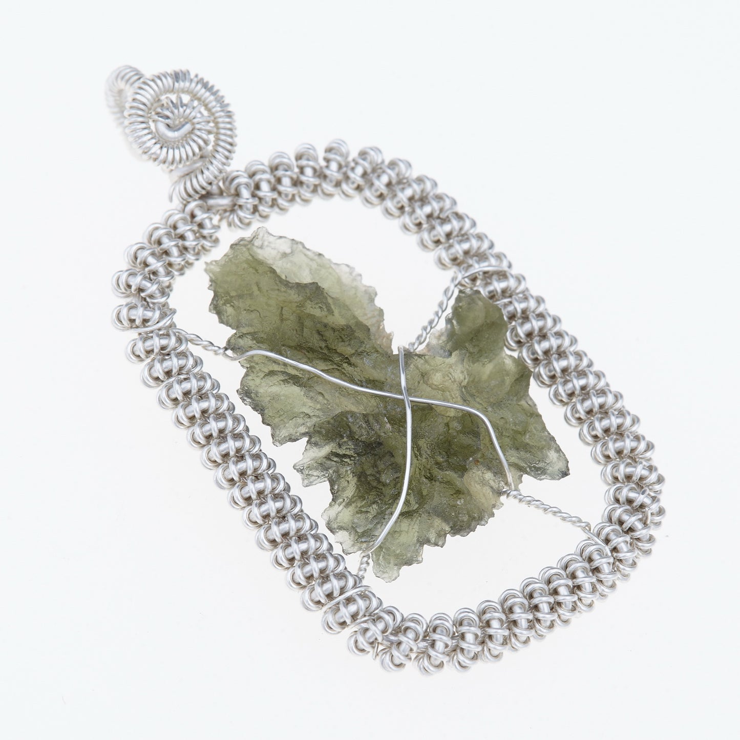 Parure in argento con Moldaviti 5965