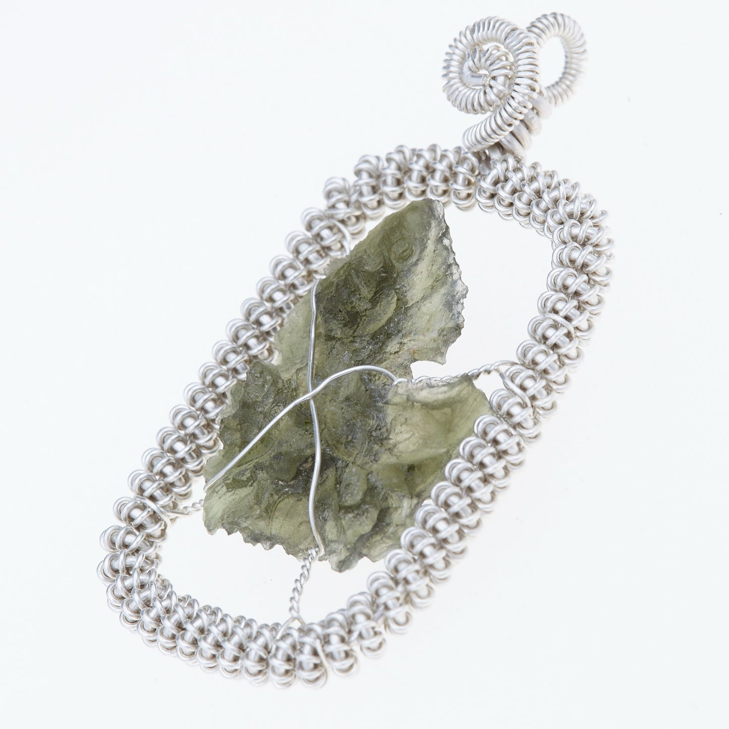 Parure in argento con Moldaviti 5965