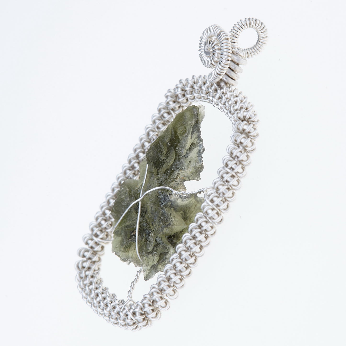 Parure in argento con Moldaviti 5965