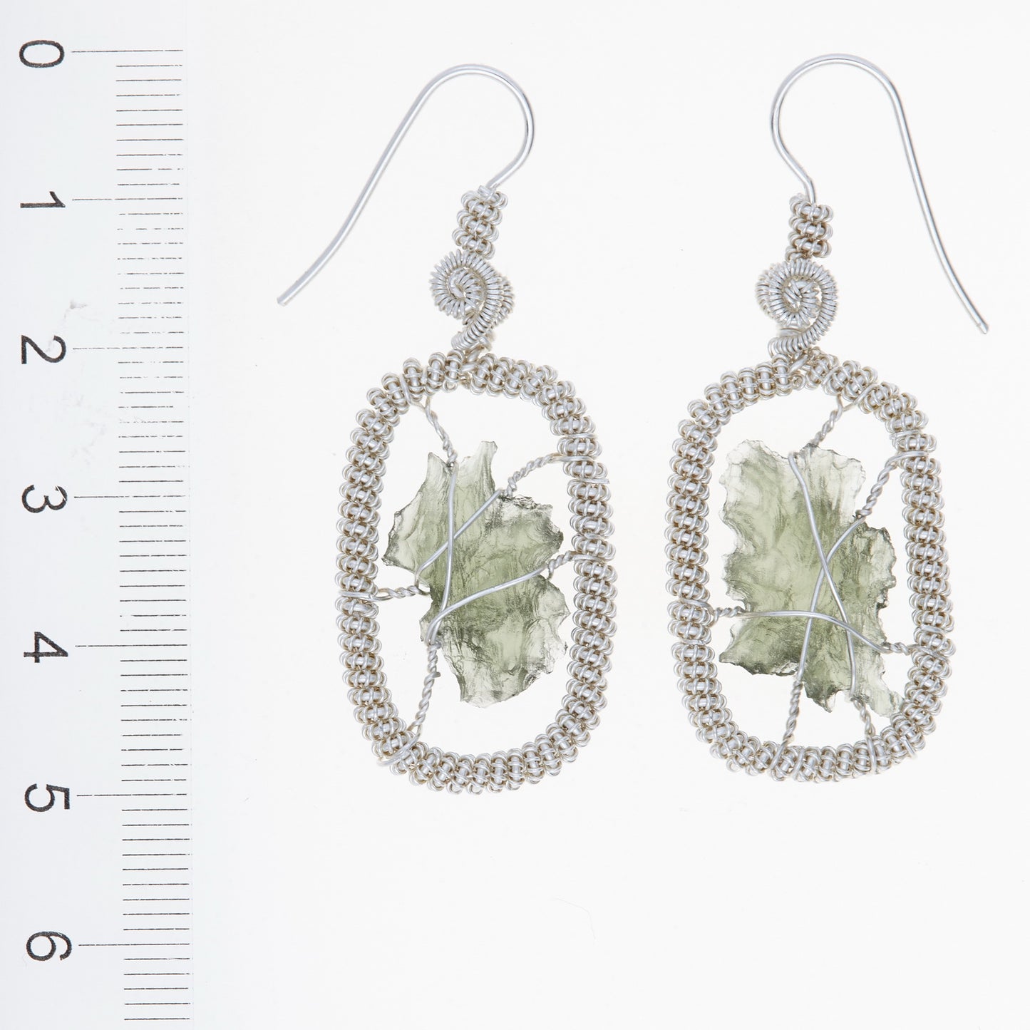Parure in argento con Moldaviti 5965