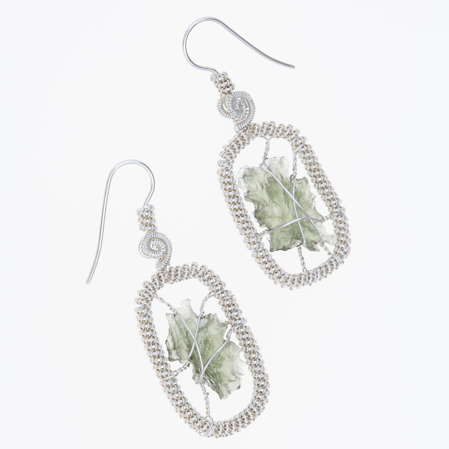 Parure in argento con Moldaviti 5965