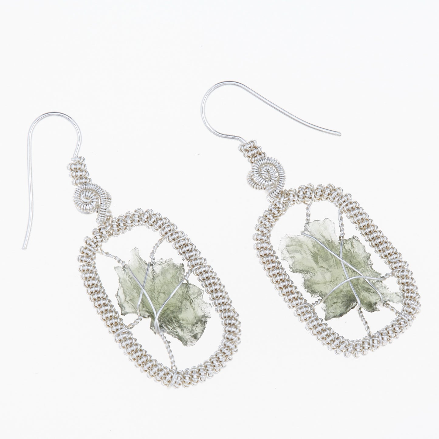 Parure in argento con Moldaviti 5965